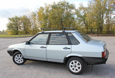 Багажники АЭРО с креплением за водосток (1200 мм, черные) для а/м семейства Самара, Самара 2 (2040-02-А12-1-02)