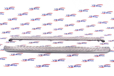 Защита порогов с алюминиевым листом (d.51) Лада Ларгус Cross (арт. 3440)