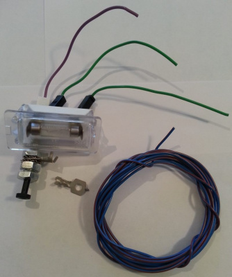 Комплект для подключения освещения в вещевой ящик