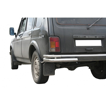 Защита заднего бампера «Уголки двойные» ВАЗ 21214-31 (арт. 0354)