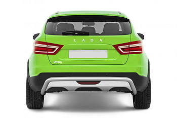 Защита заднего бампера Ø51мм (НПС) LADA Vesta SW Cross 2017- (LSC220101)