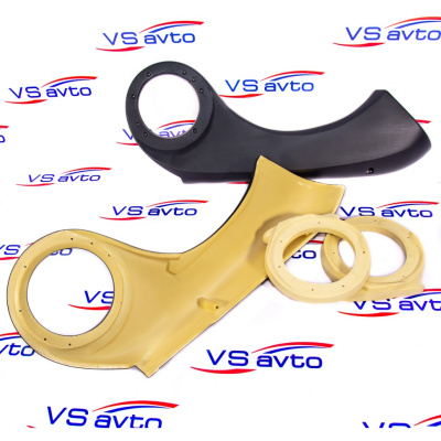 Подиумы акустические, пластик ("АвтоСоната" ПА-GRANTA) в передние двери для GRANTA, КАЛИНА-2 (под динамики 16 и 17 см.)