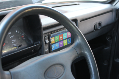 Консоль панели приборов под магнитолу 2DIN для автомобиля Лада 4x4