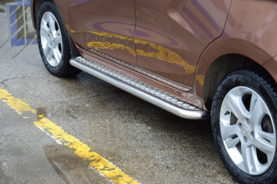 Защита порогов с алюм. площадкой Ø51мм (НПС) LADA XRay 2016- (LXR220302)