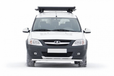Защита переднего бампера одинарная Ø51мм (НПС) LADA Largus Cross 2015-20 (LLC220201)