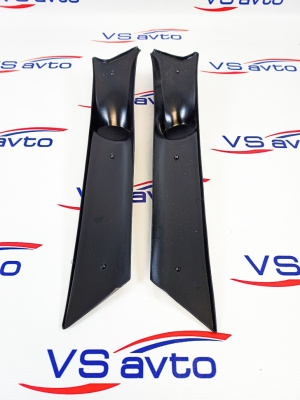 Облицовка стоек ("АвтоСоната" СА-4x4) под твитер для ВАЗ-2121, 4x4 выпуск до 2020 г. (высокочастотники направлены в салон)