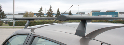 Багажники АЭРО с креплением в штатные места (1200 мм, черные) для а/м Лада Калина Седан (2004- ), Лада Калина Хэтчбек (2006- ), Лада Калина Универсал (2005-2013) (2070-01-А12-1-02)