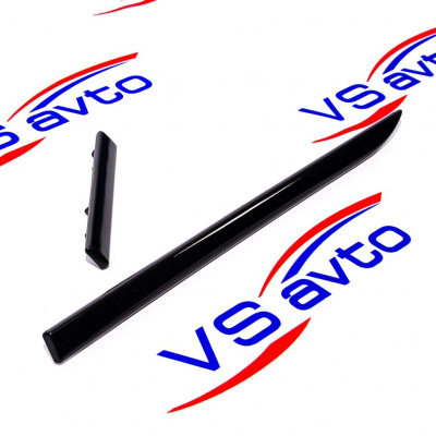 Молдинги панели приборов Лада Приора 2 (черный лак)