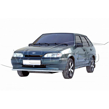 Защита по низу бампера «Труба» (d.43) ВАЗ 2113-2115 (арт. 0443)