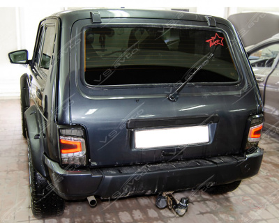 Фонари задние "Gray Edition" светодиодные LED ВАЗ 21213, 21214, 2131, Лада 4х4, Urban