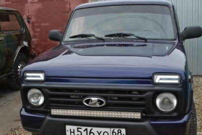 Подфарники диодные (хром) Лада 4х4