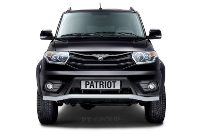 Защита переднего бампера Ø63мм "Волна" ИСКРА Серебристый (ППК) UAZ Patriot 2014- (UZP-14-330213.11)