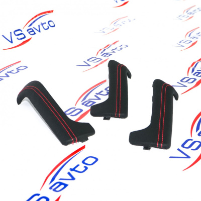 Накладки ручек дверей внутренних обшитые кожей Лада Гранта, Калина 2, Datsun