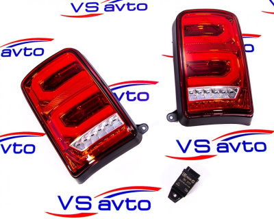Фонари задние ВАЗ 21213, 21214, 2131, Нива 4х4, Urban диодные красные (дизайн 2)