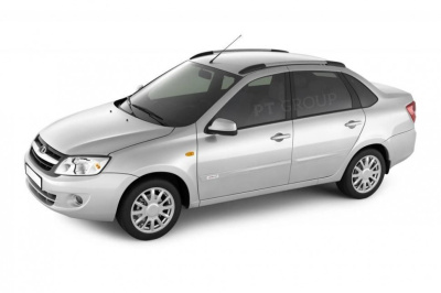 Рейлинги "Комфорт" (серебристые) на LADA Granta Седан с 2011 / Kalina Седан 2004-2011 (LGR551604)