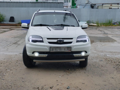 Капот «DTM» (без отверстий в воздухозаборниках) 2123 Шевроле Нива (под окраску)