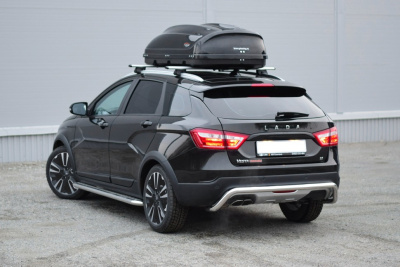 Защита заднего бампера Ø51мм (НПС) LADA Vesta SW Cross 2017- (LSC220101)