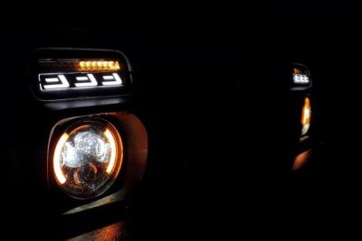 Подфарники диодные (тонированные) Лада 4х4