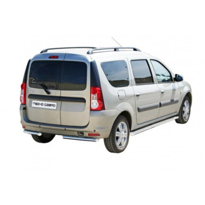 Защита заднего бампера «Уголки прямые» (d.51) Лада Ларгус (арт. 0468)