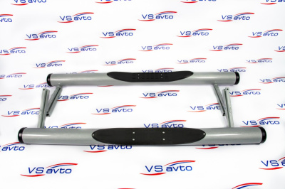 Пороги «Труба с проступью» с пластиковой заглушкой ВАЗ 21213 (арт. 0312)