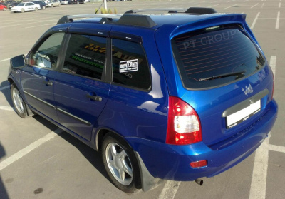 Рейлинги "Усиленные" (серебристые) под крышу с "ребром" LADA Kalina Универсал 2004-2013 (LKA551502)