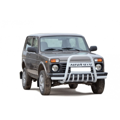 Дуга передняя с усами с доп. защитой двигателя «Нива 4х4» (d63.5) ВАЗ 21214-31 (арт. 3324) Дуга передняя с усами с доп. защитой двигателя «Нива 4х4» (d63.5) ВАЗ 21214-31 (арт. 3324)