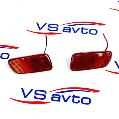 Диодные катафоты в задний бампер Лада Калина, Приора