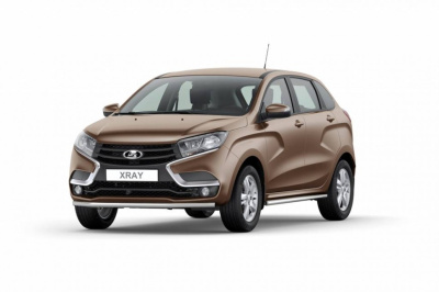 Защита переднего бампера одинарная Ø51мм (НПС) Lada X-Ray 2016- (LXR220202)