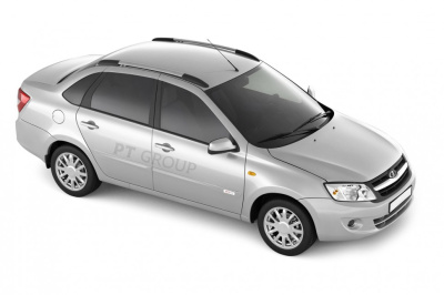 Рейлинги "Комфорт" (серебристые) на LADA Granta Седан с 2011 / Kalina Седан 2004-2011 (LGR551604)
