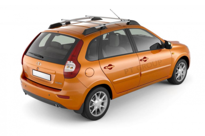 Рейлинги с поперечинами усиленные (серебристые) LADA Kalina I Хэтчбек 2004-2013, Kalina II 2013-2018/ Granta Хэтчбэк 2018- (LKX-04-551613.46)