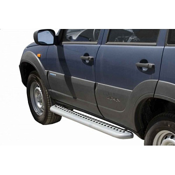 Пороги "Эксклюзив" 2123 Шевроле Нива RS, Niva Travel (арт. 0167 RS)