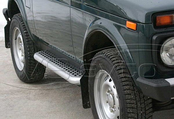 Пороги с резинкой «Эксклюзив» ВАЗ 21213 (арт. 0310)