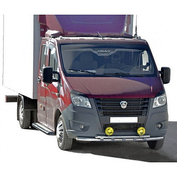 Защита переда "Труба двойная" (d 63.5/d 51) Газель Next (арт. 3452)