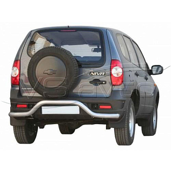 Защита заднего бампера «Волна» 2123 Шевроле Нива (арт. 0161 RS)