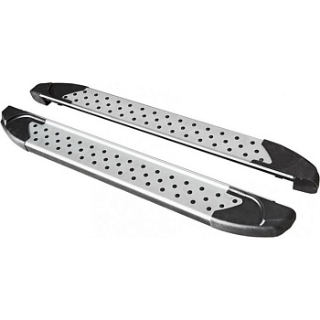 Пороги «Бумер» алюминиевые с резинкой ВАЗ 2131 (арт. 0365)