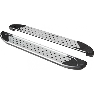 Пороги «Бумер» алюминиевые с резинкой ВАЗ 2131 (арт. 0365)