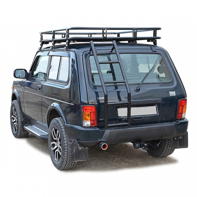 Лестница «Трофи» на заднюю дверцу Лада 4x4, Лада 4x4 Urban (арт. 0349)