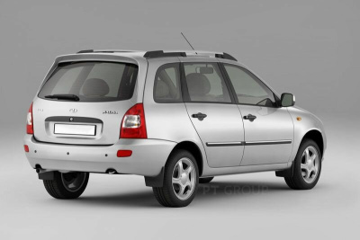 Рейлинги "Комфорт" (серебристые) под крышу с "ребром" LADA Kalina Универсал 2004-2013 (LKA551604)