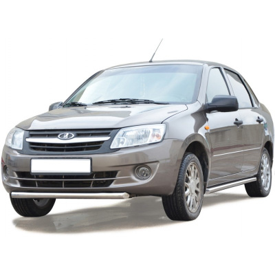 Защита порогов «Труба» нерж. (d.51) Лада Гранта (арт. 1426)