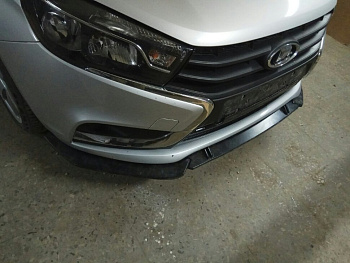 Сплиттер переднего бампера "ASM VTS 2.0" Лада Веста (0057)