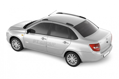 Рейлинги "Комфорт" (серебристые) на LADA Granta Седан с 2011 / Kalina Седан 2004-2011 (LGR551604)
