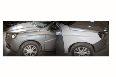 Переднее крыло левое Лада Веста c 2015 г. в. (неокрашенное)