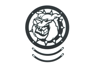 Грили для динамиков VS-AVTO Бульдог в ошейнике