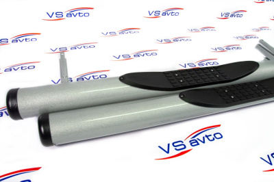 Пороги «Труба с проступью» с пластиковой заглушкой ВАЗ 21213 (арт. 0312)