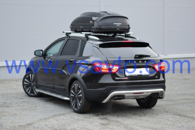 Защита заднего бампера Ø51мм (НПС) LADA Vesta SW Cross 2017- (LSC220101)
