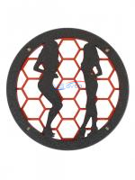 Грили двухслойные для динамиков VS-AVTO Девушки 2 красные