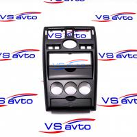 Центральная консоль матовая (черная) 1DIN Лада Приора (дорейсталинг)