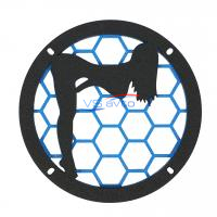 Грили двухслойные для динамиков VS-AVTO Девушка синие