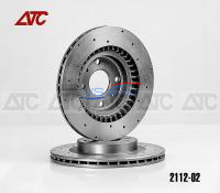 Диск тормоза переднего "Sport" (2112-02) 14 дюймов, перфорация 18 отверстий ВАЗ 2110-2112, Лада Калина, Калина 2, Гранта, Datsun