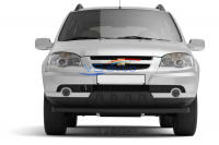 Защита переднего бампера одинарная Ø63мм ШАГРЕНЬ (ППК) CHEVROLET Niva 2009-2020/ LADA Niva 2020- (LNV330204)